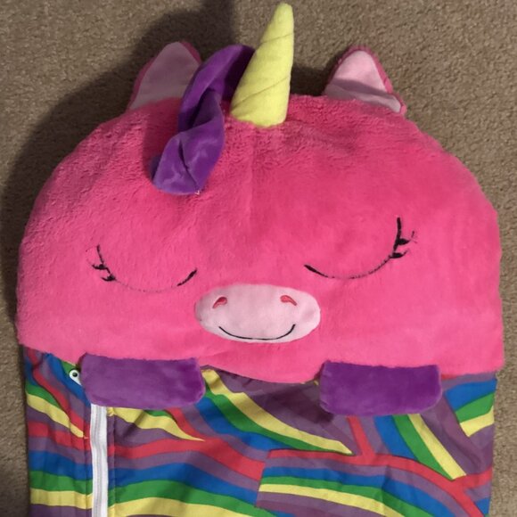Children's Happy Napper Sleeping Bag Unicorn Rainbow - Picture 2 of 10